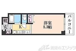 ラ・エスポワール 1Kの間取図画像