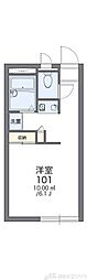 レオパレスヴィラコロンナ千里 1Kの間取図画像