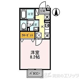 間取図画像 1K