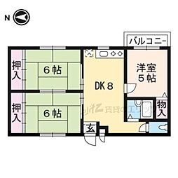 西町R.M 3DKの間取図画像