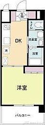 江坂KTビルアール・エスフラッツ 1DKの間取図画像