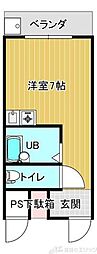 栄瑞光マンション ワンルームの間取図画像