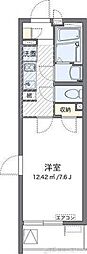 クレイノルヴェール千里丘 1Kの間取図画像