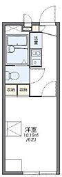 レオパレスシャローム氷室 1Kの間取図画像