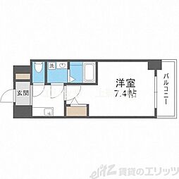 アプリーレ中之島 1Kの間取図画像