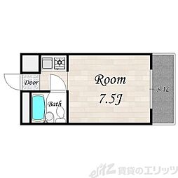 OMRESIDENCE茨木追手門前 ワンルームの間取図画像