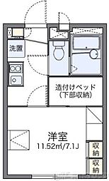 レオパレスアルカディア 1Kの間取図画像