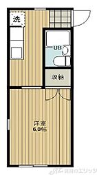 ハウスBe 1Kの間取図画像