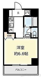 オアーゼ扇町 1Kの間取図画像