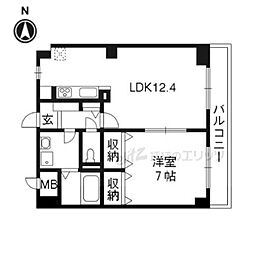 Ｆｉｏｒｅ水無瀬 3階1LDKの間取り