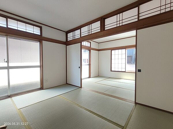 ◆和室｜2つの和室は襖を開けて1つの広々としたお部屋としても使えます♪※リフォーム後写真