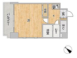 フェアリーコート歌島橋 1Kの間取図画像