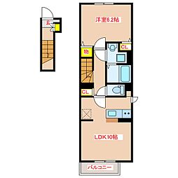 間取図画像 1LDK