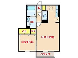 サンモールスクエア 1LDKの間取図画像