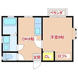 間取図画像 1DK