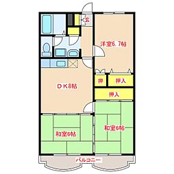 ジョイフルサカエ 3DKの間取図画像