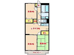 グランドハイツ 3LDKの間取図画像