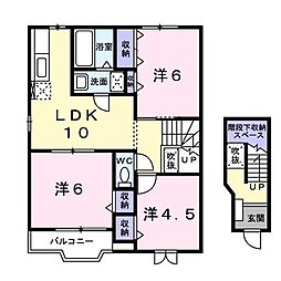 パークアベニュー1 3LDKの間取図画像