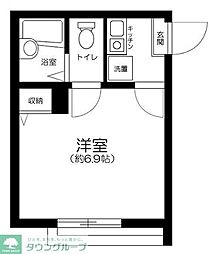 レジデンス江北 1Kの間取図画像