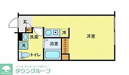 フィオーネ東尾久 ワンルームの間取図画像