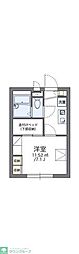 レオパレスユピテル 1Kの間取図画像