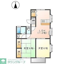アウローラA 2LDKの間取図画像