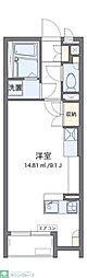 レオネクストサンライズ伊興 ワンルームの間取図画像