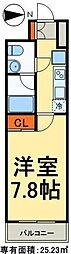 RisingPlace西新井 1Kの間取図画像