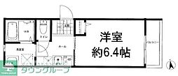 リーヴェルポート西新井フェリシア 1Kの間取図画像