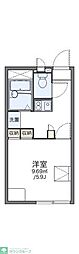 レオパレス不動 1Kの間取図画像