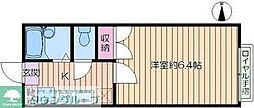 プレジールメゾン 1Kの間取図画像