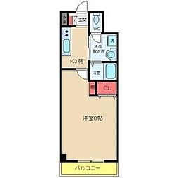 NK氷川マンション 1Kの間取図画像