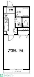 シンフォニア 1Kの間取図画像