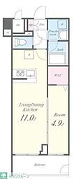 グランジュテ2 1LDKの間取図画像