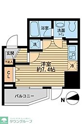 ライブコート草加 ワンルームの間取図画像