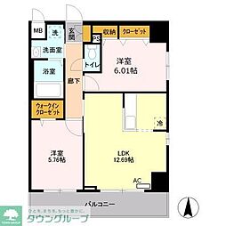 A8 2LDKの間取図画像