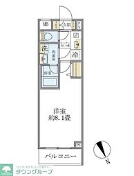 クレアポルテ川口元郷 1Kの間取図画像