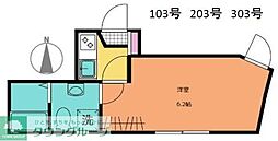 NanoCare Nishiarai 1Kの間取図画像