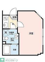 Alba西新井 1Kの間取図画像