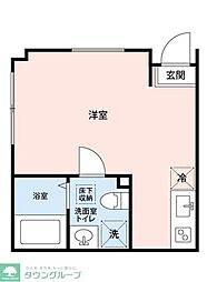 Alba西新井 ワンルームの間取図画像