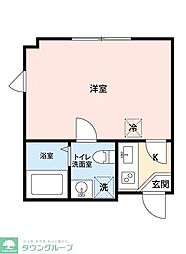 Alba西新井 1Kの間取図画像