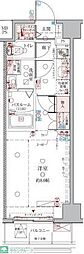 CREVISTA綾瀬2 1Kの間取図画像
