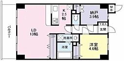 ブルールイイヅカ 2LDKの間取図画像