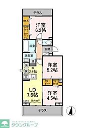 メゾン　シャルム 1階3LDKの間取り