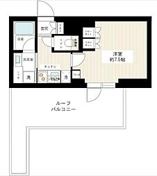 ジュイールパルフェ西新井 4階1Kの間取り