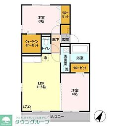 間取図画像 2LDK