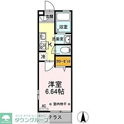 at park　C 1階1Kの間取り