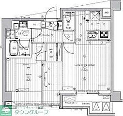 PREMIUMCUBE王子神谷 5階1LDKの間取り