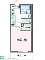 エルスタンザ東綾瀬ＤＥＵＸ 3階1Kの間取り