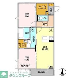 roidel'ours3 2LDKの間取図画像